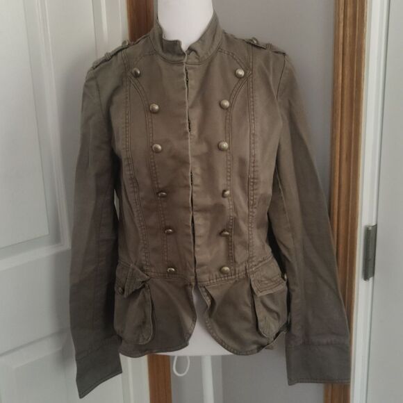 Divided by H&M Military style jacket size 12 clasp closure - Picture 1 of 7